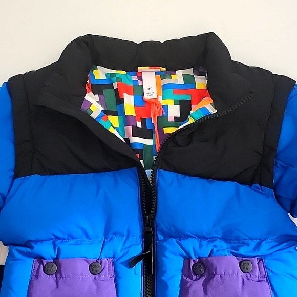 3T Toddler Color Block Puffer Jacket - LEGO Collection x Target Black Blue - Picture 6 of 6